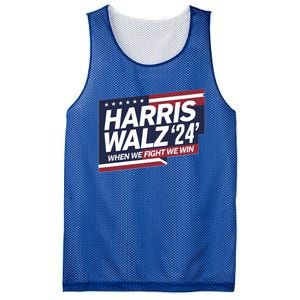 Harris Walz When We Fight We Win Together We Succeed Gift Mesh Reversible Basketball Jersey Tank