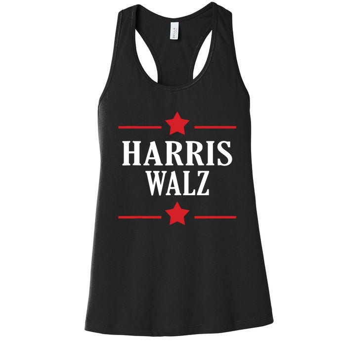 Harris Walz Waltz Democrats 2024 Kamala Harris Tim Walz Women's Racerback Tank