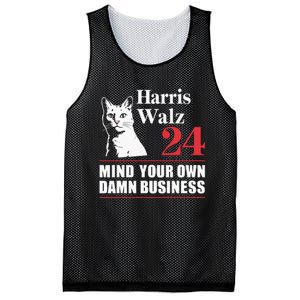 Harris Walz Waltz 2024 Mind Your Own Damn Business Mesh Reversible Basketball Jersey Tank