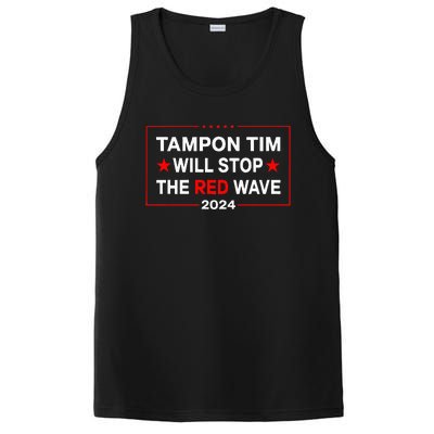 Harris Walz Waltz 2024 Tampon Tim Will Stop The Red Wave PosiCharge Competitor Tank