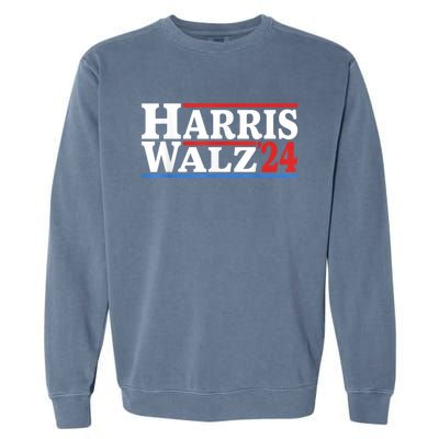 Harris Walz Waltz 2024 Vintage Style Kamala Harris Tim Walz Garment-Dyed Sweatshirt