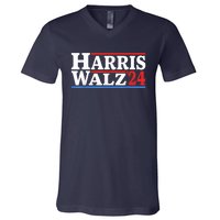 Harris Walz Waltz 2024 Vintage Style Kamala Harris Tim Walz V-Neck T-Shirt