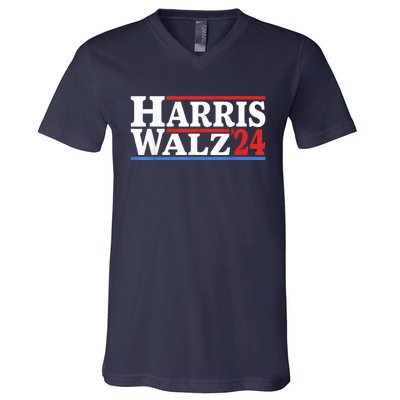 Harris Walz Waltz 2024 Vintage Style Kamala Harris Tim Walz V-Neck T-Shirt