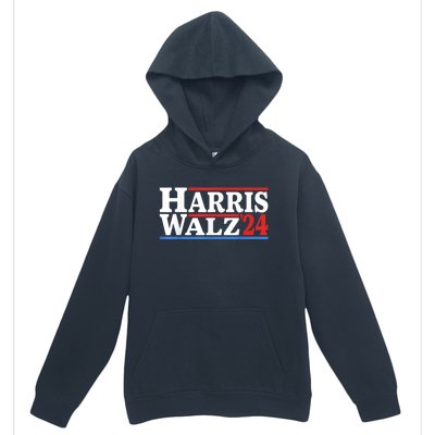 Harris Walz Waltz 2024 Vintage Style Kamala Harris Tim Walz Urban Pullover Hoodie