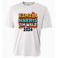 Harris Walz Waltz 2024 Vintage Style Kamala Harris Tim Walz Cooling Performance Crew T-Shirt