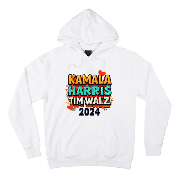 Harris Walz Waltz 2024 Vintage Style Kamala Harris Tim Walz Hoodie