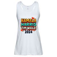 Harris Walz Waltz 2024 Vintage Style Kamala Harris Tim Walz Ladies Essential Flowy Tank