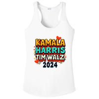 Harris Walz Waltz 2024 Vintage Style Kamala Harris Tim Walz Ladies PosiCharge Competitor Racerback Tank