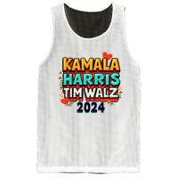 Harris Walz Waltz 2024 Vintage Style Kamala Harris Tim Walz Mesh Reversible Basketball Jersey Tank