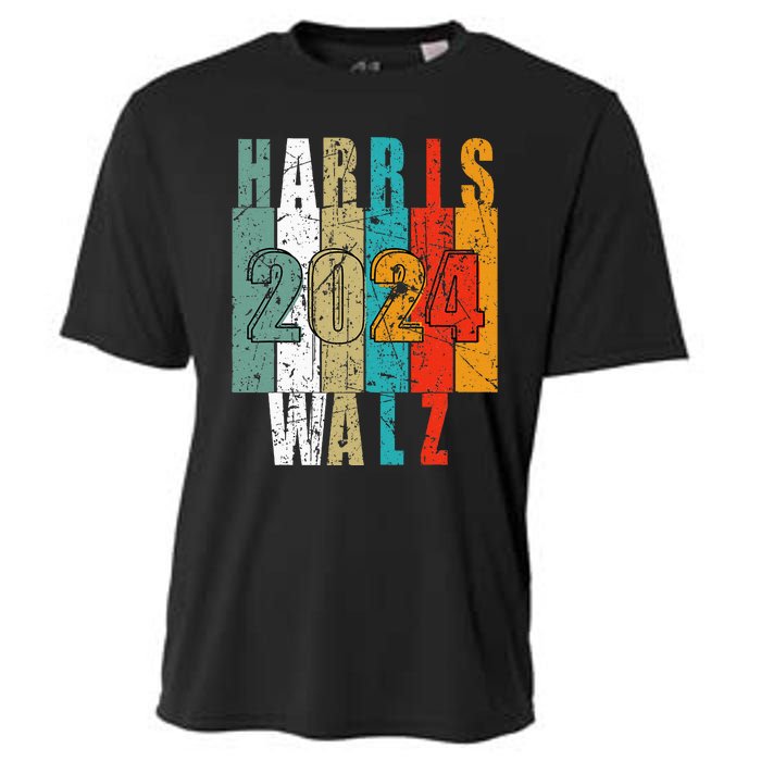 Harris Walz Waltz 2024 Vintage Retro Cooling Performance Crew T-Shirt