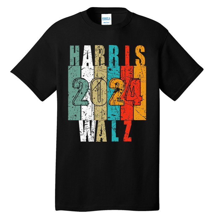 Harris Walz Waltz 2024 Vintage Retro Tall T-Shirt