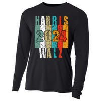 Harris Walz Waltz 2024 Vintage Retro Cooling Performance Long Sleeve Crew