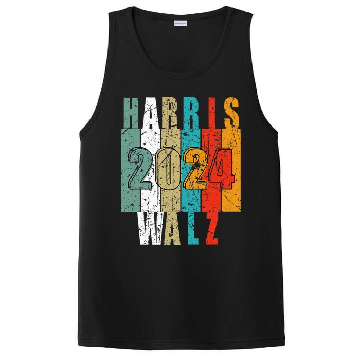 Harris Walz Waltz 2024 Vintage Retro PosiCharge Competitor Tank