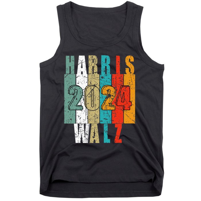 Harris Walz Waltz 2024 Vintage Retro Tank Top