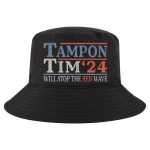 Harris Walz Waltz Tampon Tim Will Stop The Red Wave 2024 Cool Comfort Performance Bucket Hat