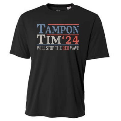 Harris Walz Waltz Tampon Tim Will Stop The Red Wave 2024 Cooling Performance Crew T-Shirt