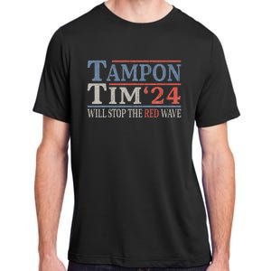 Harris Walz Waltz Tampon Tim Will Stop The Red Wave 2024 Adult ChromaSoft Performance T-Shirt