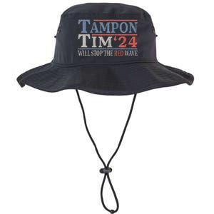 Harris Walz Waltz Tampon Tim Will Stop The Red Wave 2024 Legacy Cool Fit Booney Bucket Hat