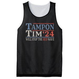 Harris Walz Waltz Tampon Tim Will Stop The Red Wave 2024 Mesh Reversible Basketball Jersey Tank