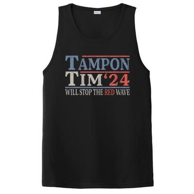 Harris Walz Waltz Tampon Tim Will Stop The Red Wave 2024 PosiCharge Competitor Tank