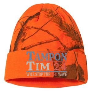 Harris Walz Waltz Tampon Tim Will Stop The Red Wave 2024 Kati Licensed 12" Camo Beanie