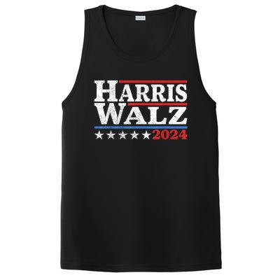 Harris Walz Waltz 2024 Vintage Style Kamala Harris Tim Walz PosiCharge Competitor Tank