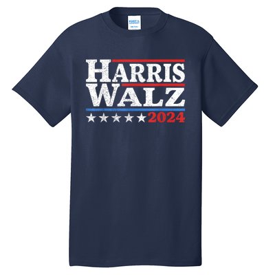 Harris Walz Waltz 2024 Vintage Style Kamala Harris Tim Walz Tall T-Shirt