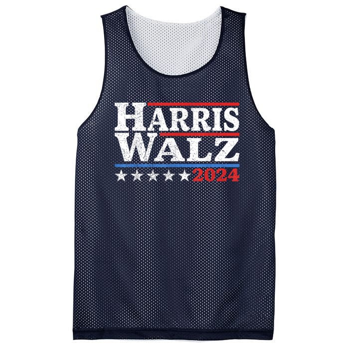 Harris Walz Waltz 2024 Vintage Style Kamala Harris Tim Walz Mesh Reversible Basketball Jersey Tank