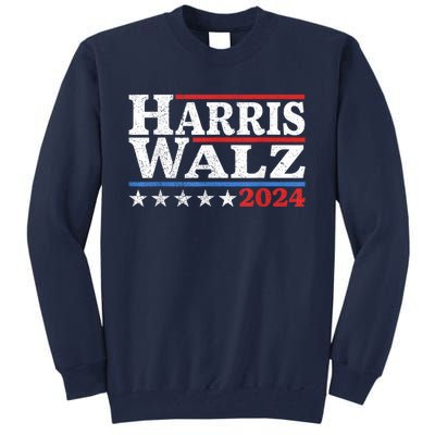 Harris Walz Waltz 2024 Vintage Style Kamala Harris Tim Walz Tall Sweatshirt