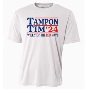 Harris Walz Waltz Tampon Tim Will Stop The Red Wave 2024 Cooling Performance Crew T-Shirt