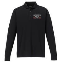 Harris Walz When We Fight We Win Performance Long Sleeve Polo