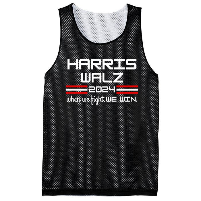 Harris Walz When We Fight We Win Mesh Reversible Basketball Jersey Tank