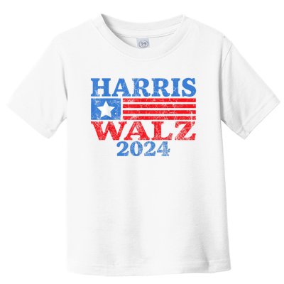 Harris Walz Waltz 2024 Vintage Style Kamala Harris Tim Walz Toddler T-Shirt