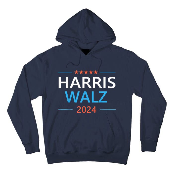 Harris Walz Waltz 2024 Vintage Style Kamala Harris Tim Walz Tall Hoodie