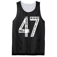 Harris Walz We Are Not Going Back 2024 Kamala Number 47 Mesh Reversible Basketball Jersey Tank