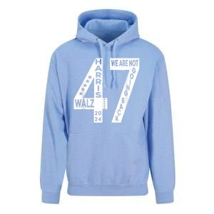 Harris Walz We Are Not Going Back 2024 Kamala Number 47 Unisex Surf Hoodie