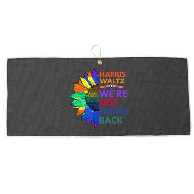 Harris Waltz WeRe Not Going Back Sunflowers Proud Pride Large Microfiber Waffle Golf Towel