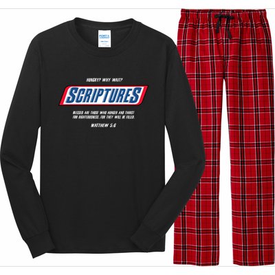 Hungry Why Wait Scriptures Blessed Are Those Who Hunger Long Sleeve Pajama Set