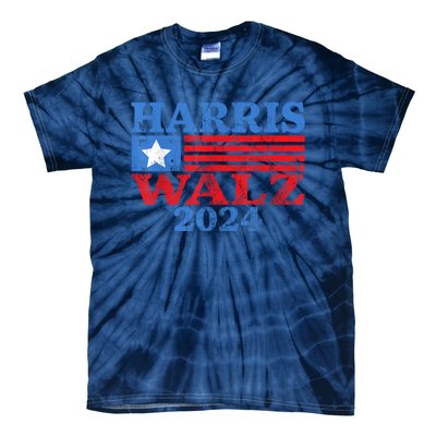 Harris Walz Waltz 2024 Vintage Style Kamala Harris Tim Walz Tie-Dye T-Shirt