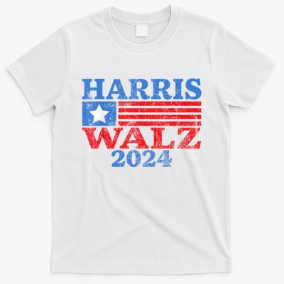 Harris Walz Waltz 2024 Vintage Style Kamala Harris Tim Walz T-Shirt