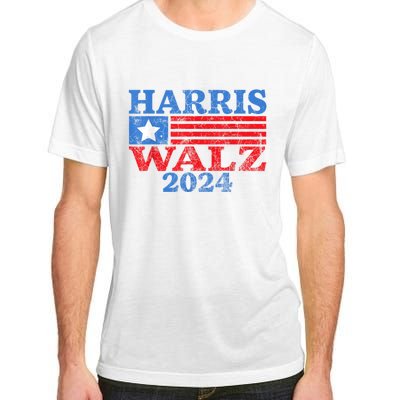 Harris Walz Waltz 2024 Vintage Style Kamala Harris Tim Walz Adult ChromaSoft Performance T-Shirt