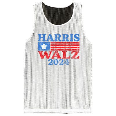 Harris Walz Waltz 2024 Vintage Style Kamala Harris Tim Walz Mesh Reversible Basketball Jersey Tank