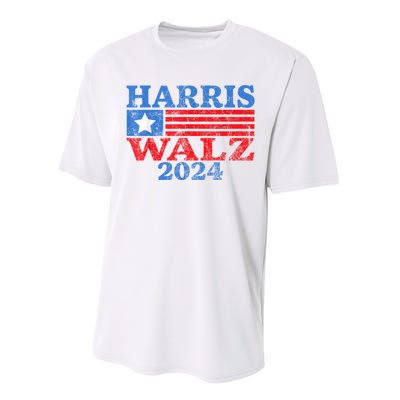 Harris Walz Waltz 2024 Vintage Style Kamala Harris Tim Walz Performance Sprint T-Shirt