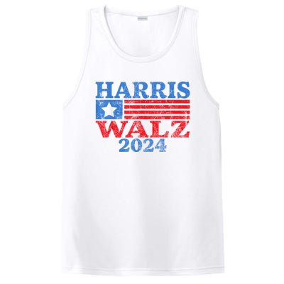 Harris Walz Waltz 2024 Vintage Style Kamala Harris Tim Walz PosiCharge Competitor Tank