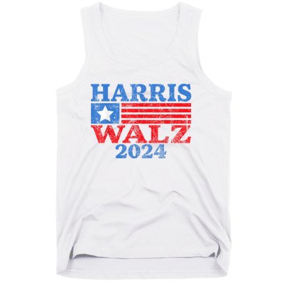 Harris Walz Waltz 2024 Vintage Style Kamala Harris Tim Walz Tank Top