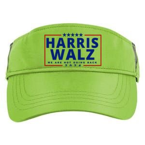 Harris Walz We Are Not Going Back 2024 Election Adult Drive Performance Visor