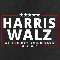 Harris Walz We Are Not Going Back 2024 Election 7 Panel Mesh Trucker Snapback Hat