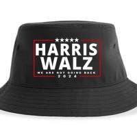Harris Walz We Are Not Going Back 2024 Election Sustainable Bucket Hat