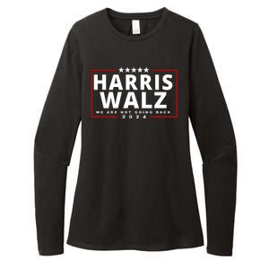 Harris Walz We Are Not Going Back 2024 Election Womens CVC Long Sleeve Shirt