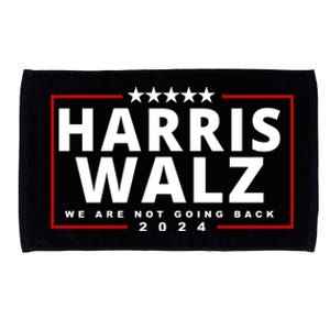 Harris Walz We Are Not Going Back 2024 Election Microfiber Hand Towel